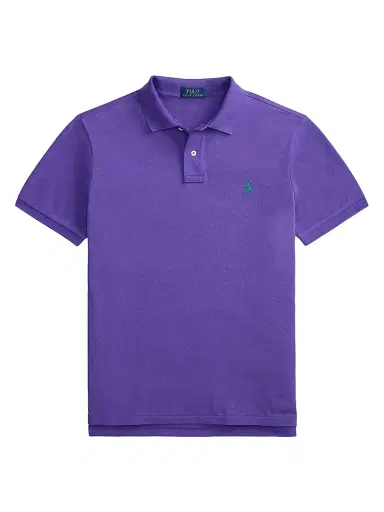 Polo Ralph Lauren Men's Custom-Slim-Fit Mesh Polo Shirt - Cabana Purple | Thumbnail 1