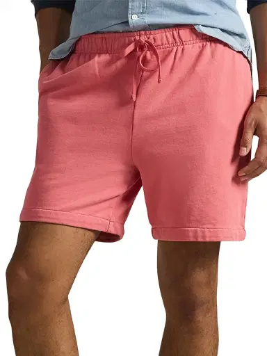 Polo Ralph Lauren Men's 6.5'' Loopback Fleece Shorts - Red Sky | Thumbnail 3
