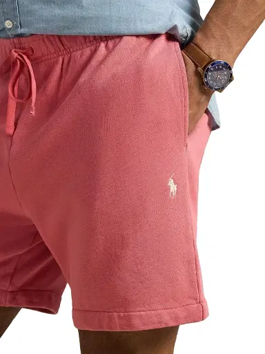 Polo Ralph Lauren Men's 6.5'' Loopback Fleece Shorts - Red Sky | Thumbnail 5