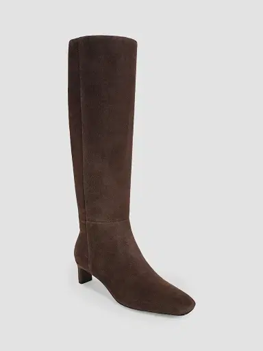 Vince Women's Lilith Tall Suede Knee-High Boots - Cacao Brown | Thumbnail 2 Vince Women's Lilith Tall Suede Knee-High Boots - Cacao Brown | Thumbnail 2