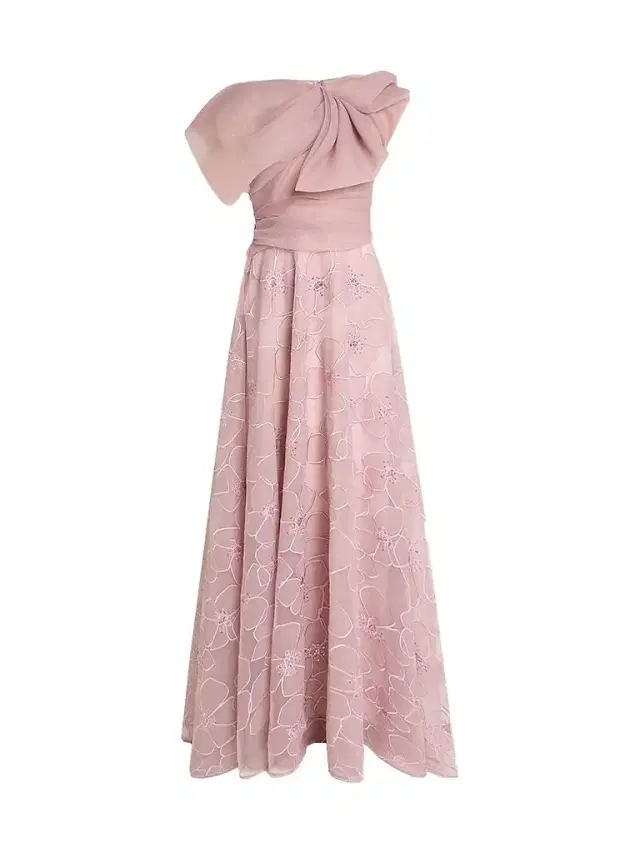 Talbot Runhof Women's Organza Floral Lace Gown - Marble - Size 12