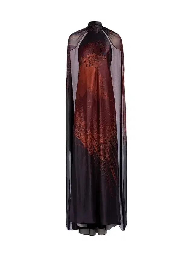 Silvia Tcherassi Women's Sabina Cape Halter Maxi Dress - Navy - Size Large