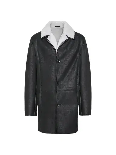 Gorski Men's Merino Shearling Lamb Stroller Jacket - Black | Thumbnail 1 Gorski Men's Merino Shearling Lamb Stroller Jacket - Black | Thumbnail 1