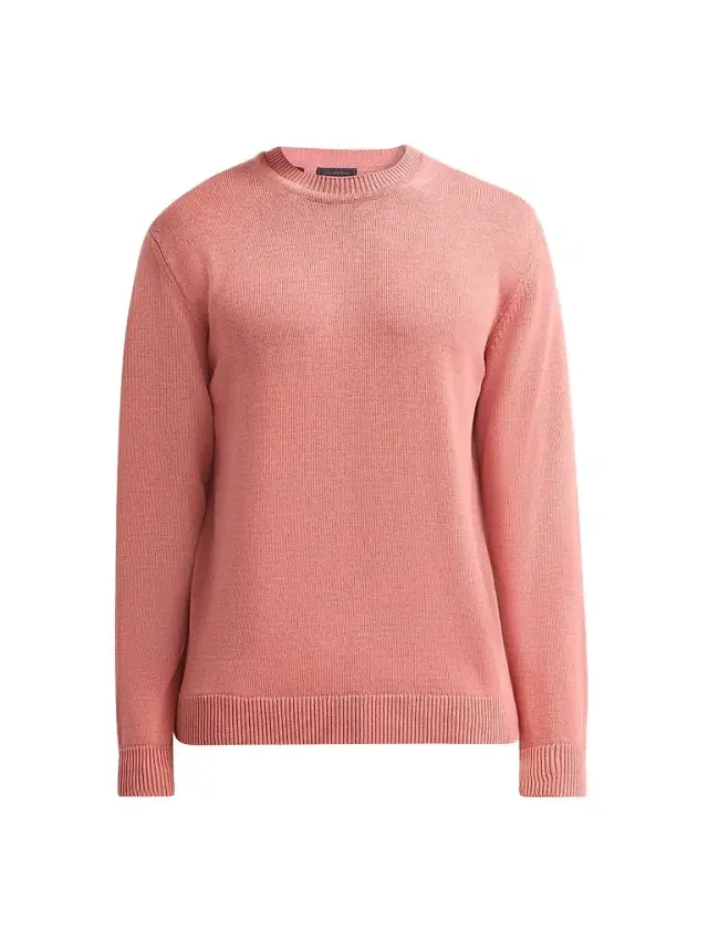 Saks Fifth Avenue Men's COLLECTION Cotton Crewneck Sweater - Hot Pink - Size XXL