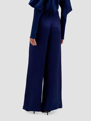Silvia Tcherassi Women's Canturipe Twisted Pants - Navy - Size Medium | Thumbnail 3