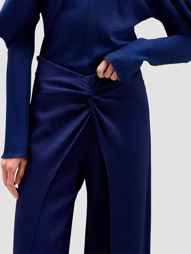 Silvia Tcherassi Women's Canturipe Twisted Pants - Navy - Size Medium | Thumbnail 5