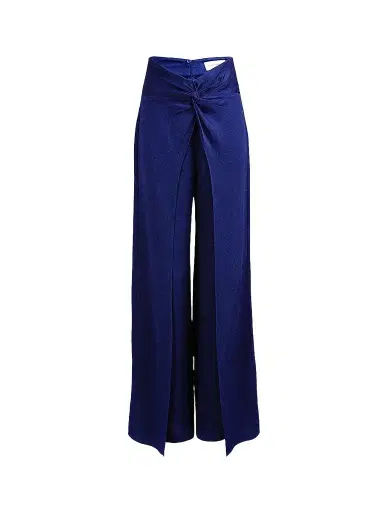 Silvia Tcherassi Women's Canturipe Twisted Pants - Navy - Size Medium | Thumbnail 1