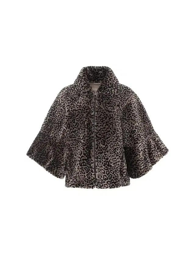 Gorski Women's Select Shearling Lamb Zip Coat with Cropped Sleeves - Lprd Print - Size XS