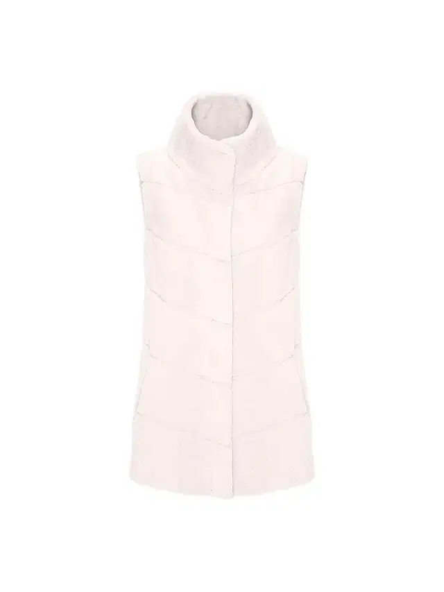Gorski Women's Reversible Textured Shearling Lamb Vest - Cream - Size Small