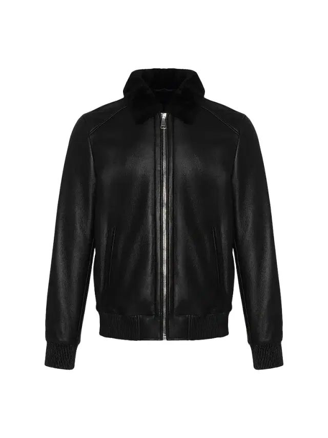 Gorski Men's Merino Shearling Lamb Jacket - Black