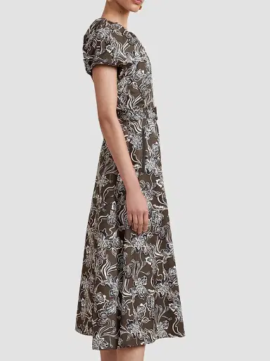 La Ligne Women's Avalon Dress - Taupe Floral | Thumbnail 2 La Ligne Women's Avalon Dress - Taupe Floral | Thumbnail 2