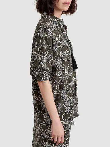 La Ligne Women's Shelby Shirt - Taupe Floral | Thumbnail 3 La Ligne Women's Shelby Shirt - Taupe Floral | Thumbnail 3