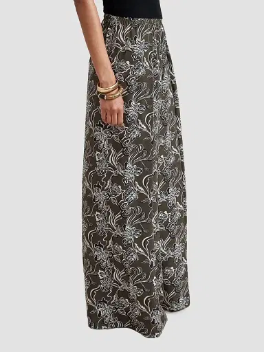 La Ligne Women's Crosby Pants - Taupe Floral | Thumbnail 4