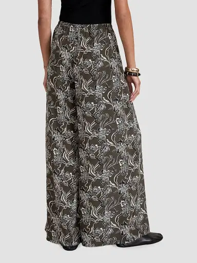 La Ligne Women's Crosby Pants - Taupe Floral | Thumbnail 5