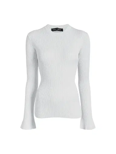Proenza Schouler Women's Nir Rib-Knit Top - White | Thumbnail 1