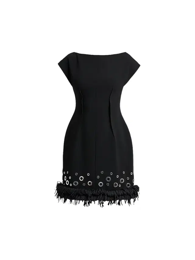 Proenza Schouler Women's Grazziela Grommet Mini Dress - Black