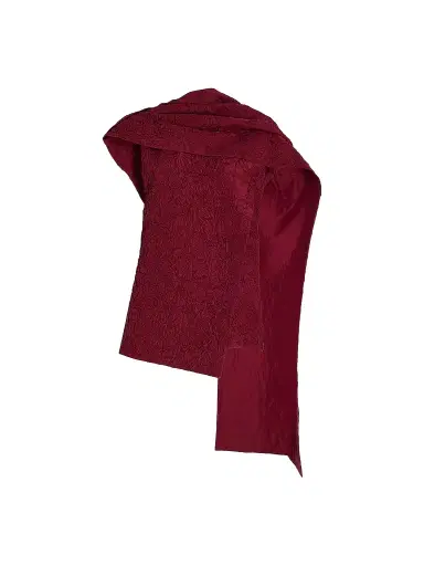 Proenza Schouler Women's Lina Crushed Silk Top - Wine | Thumbnail 1 Proenza Schouler Women's Lina Crushed Silk Top - Wine | Thumbnail 1