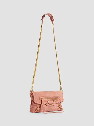 Balenciaga Women's Le City Clutch with Chain - Light Terracotta | Thumbnail 3