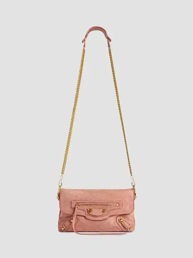 Balenciaga Women's Le City Clutch with Chain - Light Terracotta | Thumbnail 5