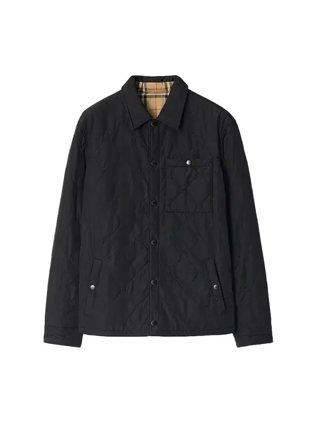 Men's Brighton Reversible Quilted Nylon Jacket - Black