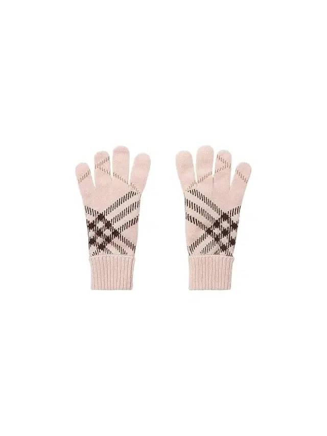 Burberry Women's Heritage Check Cashmere-Blend Gloves - Pink