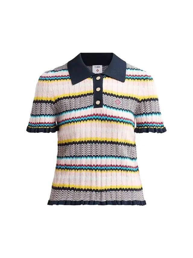 Casablanca Women's Chevron Polo Shirt