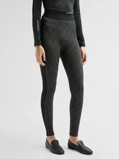 Casablanca Women's Seamless Monogram Leggings - Grey | Thumbnail 4