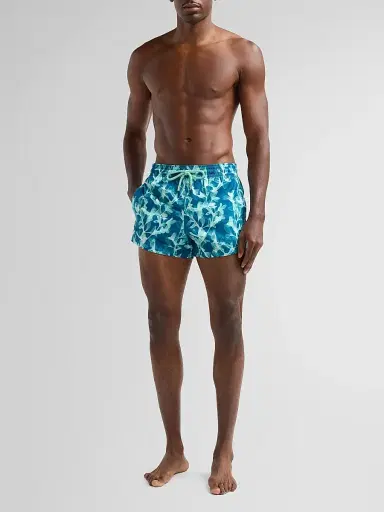 Vilebrequin Men's X-Ray Seaweed Stretch Swim Shorts - Crystal | Thumbnail 2