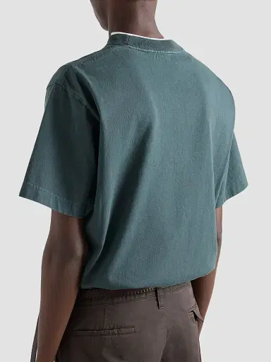 Prada Men's Cotton T-Shirt - Green | Thumbnail 4