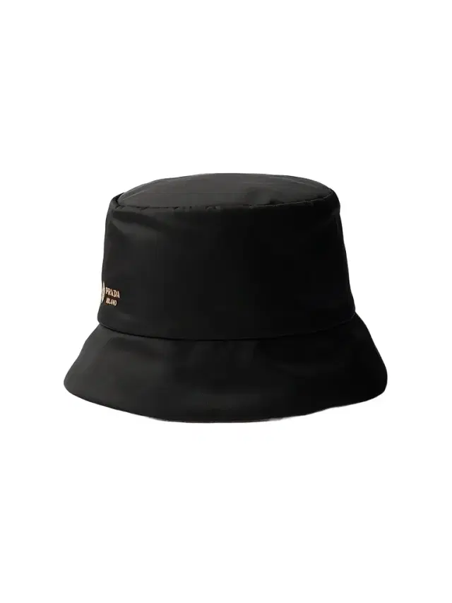 Prada Women's Reversible Nylon and Camel-Hair Bucket Hat - Black - Size Large