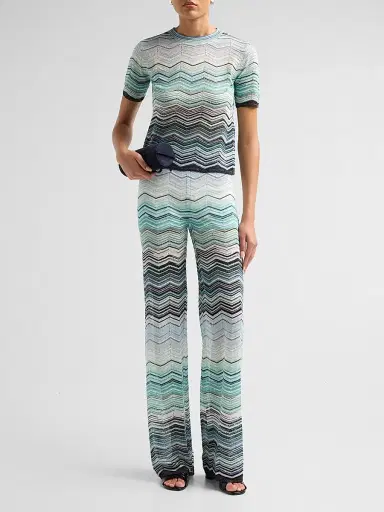 Missoni Women's Chevron Crewneck Knit Top | Thumbnail 2