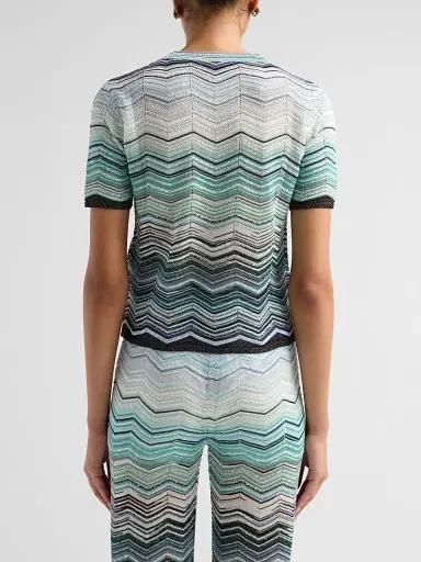 Missoni Women's Chevron Crewneck Knit Top | Thumbnail 3