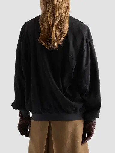 Prada Women's Suede Blouson Jacket | Thumbnail 4 Prada Women's Suede Blouson Jacket | Thumbnail 4