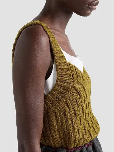Prada Women's Wool and Alpaca Top | Thumbnail 4 Prada Women's Wool and Alpaca Top | Thumbnail 4