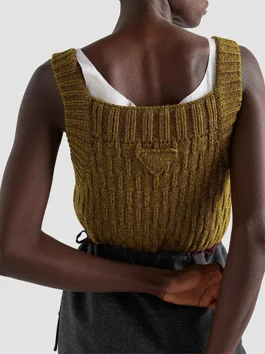 Prada Women's Wool and Alpaca Top | Thumbnail 5 Prada Women's Wool and Alpaca Top | Thumbnail 5