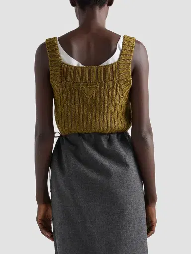 Prada Women's Wool and Alpaca Top | Thumbnail 6 Prada Women's Wool and Alpaca Top | Thumbnail 6
