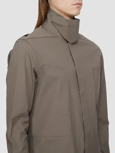 Rick Owens Men's Camicia Stretch-Cotton Shirt - Dust | Thumbnail 5