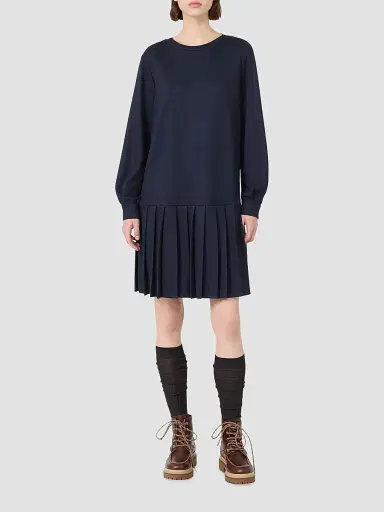 Weekend Max Mara Women's Jacquard Jersey Dress - Navy | Thumbnail 2