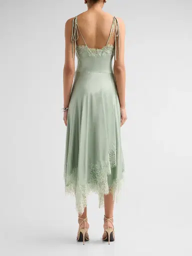 A.L.C. Women's Aleena Lace Midi Dress - Pale Jade | Thumbnail 3 A.L.C. Women's Aleena Lace Midi Dress - Pale Jade | Thumbnail 3