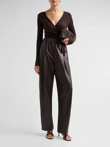 A.L.C. Women's Emma Wrap Sweater - Ganache | Thumbnail 2 A.L.C. Women's Emma Wrap Sweater - Ganache | Thumbnail 2