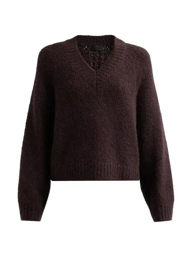 Nili Lotan Women's Isley Cashmere Sweater - Dark Brown