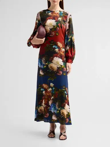 Elie Tahari Women's Renata Floral Silk-Blend Maxi Dress - Mystical Forest Print | Thumbnail 2