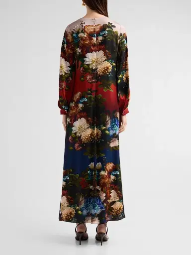 Elie Tahari Women's Renata Floral Silk-Blend Maxi Dress - Mystical Forest Print | Thumbnail 3
