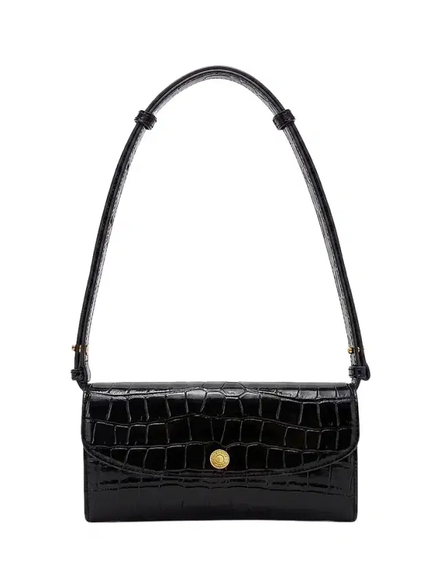 Veronica Beard Women's Croc-Embossed Leather Crossbody Wallet - Black