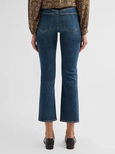 Veronica Beard Women's Milla Slim Straight-Leg Crop Jeans - Roadside Blue - Size 32 | Thumbnail 3 Veronica Beard Women's Milla Slim Straight-Leg Crop Jeans - Roadside Blue - Size 32 | Thumbnail 3