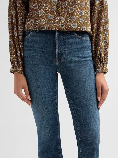 Veronica Beard Women's Milla Slim Straight-Leg Crop Jeans - Roadside Blue - Size 32 | Thumbnail 5 Veronica Beard Women's Milla Slim Straight-Leg Crop Jeans - Roadside Blue - Size 32 | Thumbnail 5