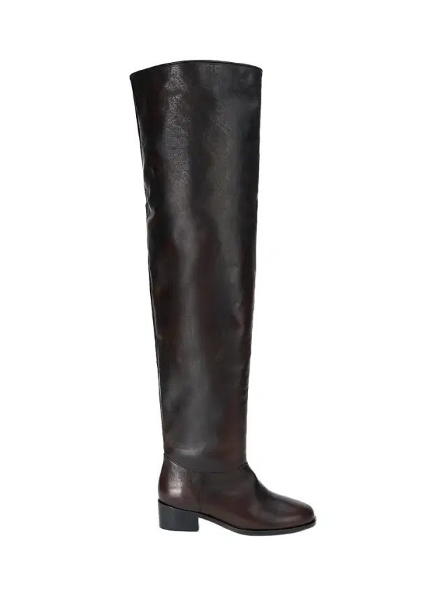 Staud Women's Arlo Leather Over-the-Knee Boots - Espresso Distressed