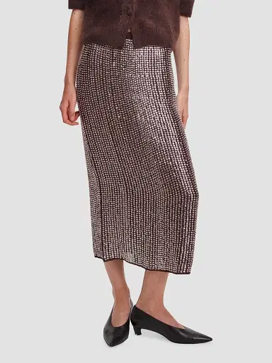 rag & bone Women's Lili Beaded Midi Skirt | Thumbnail 4