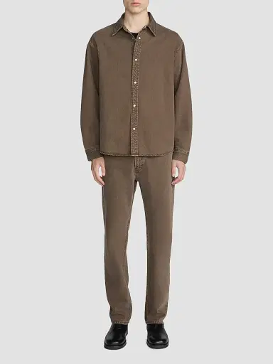 Frame Men's Relaxed Denim Overshirt - Brownstone | Thumbnail 2