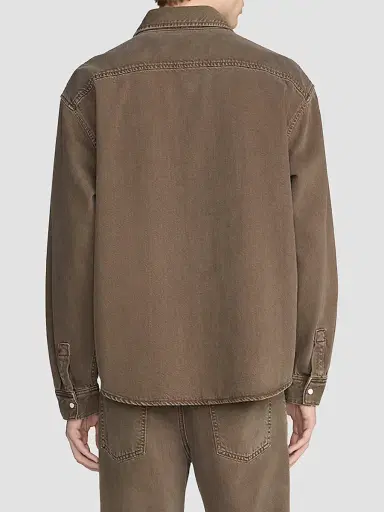 Frame Men's Relaxed Denim Overshirt - Brownstone | Thumbnail 3